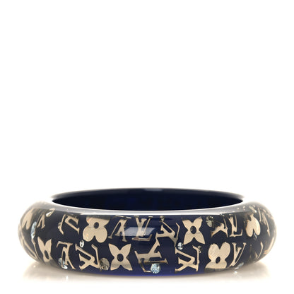 Louis Vuitton Resin Swarovski Medium Inclusion Bracelet GM Black 1 of 5