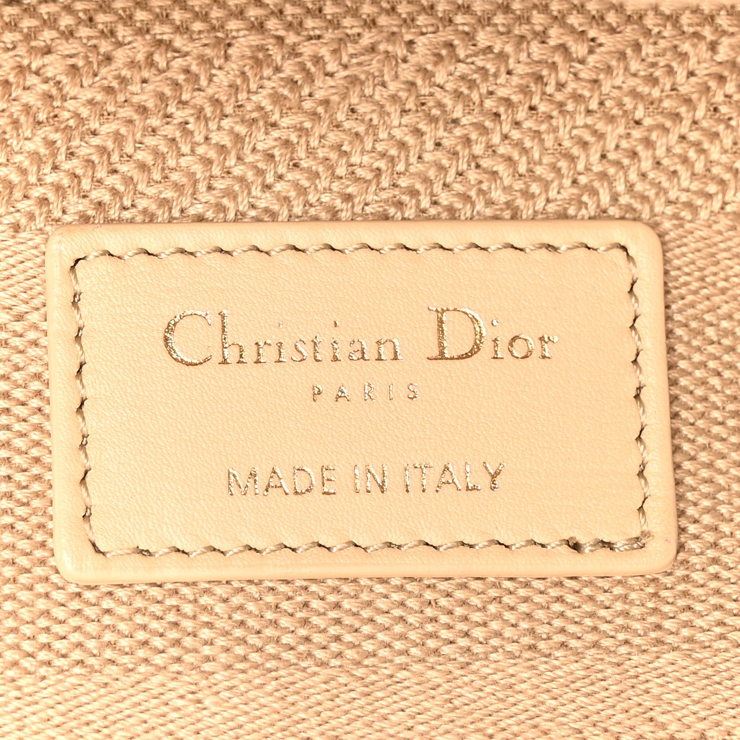 Christian Dior Canvas Embroidered Medium Lady D-Lite Beige 6 of 9
