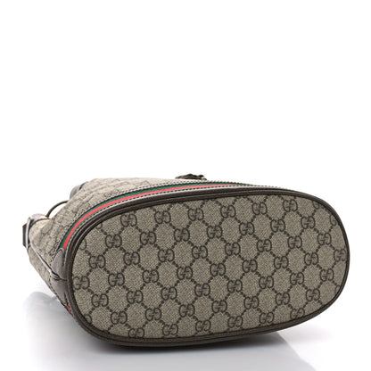 Gucci GG Supreme Monogram Web Ophidia Bucket Bag Brown 4 of 9