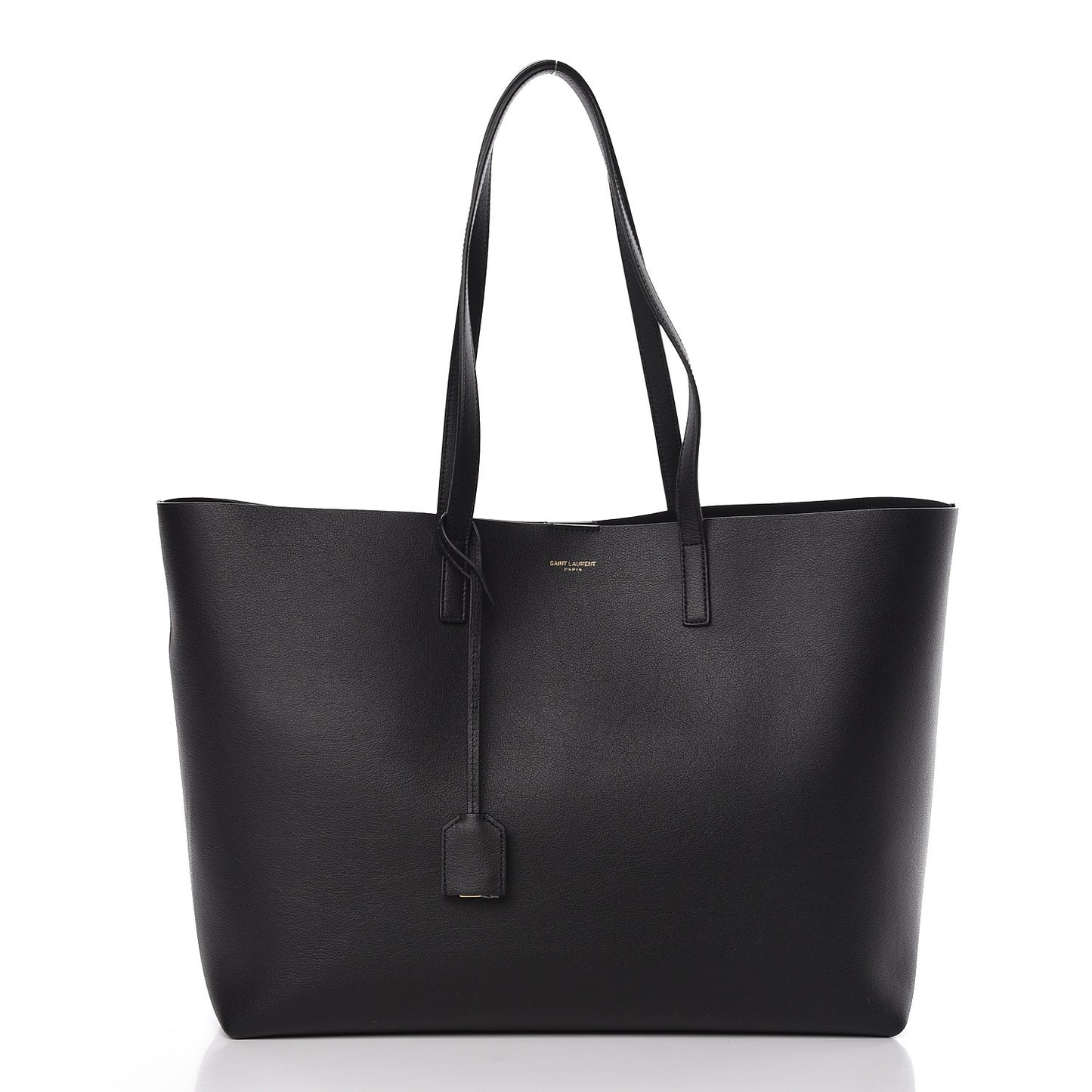 Calfskin Large Shopping Tote Black
