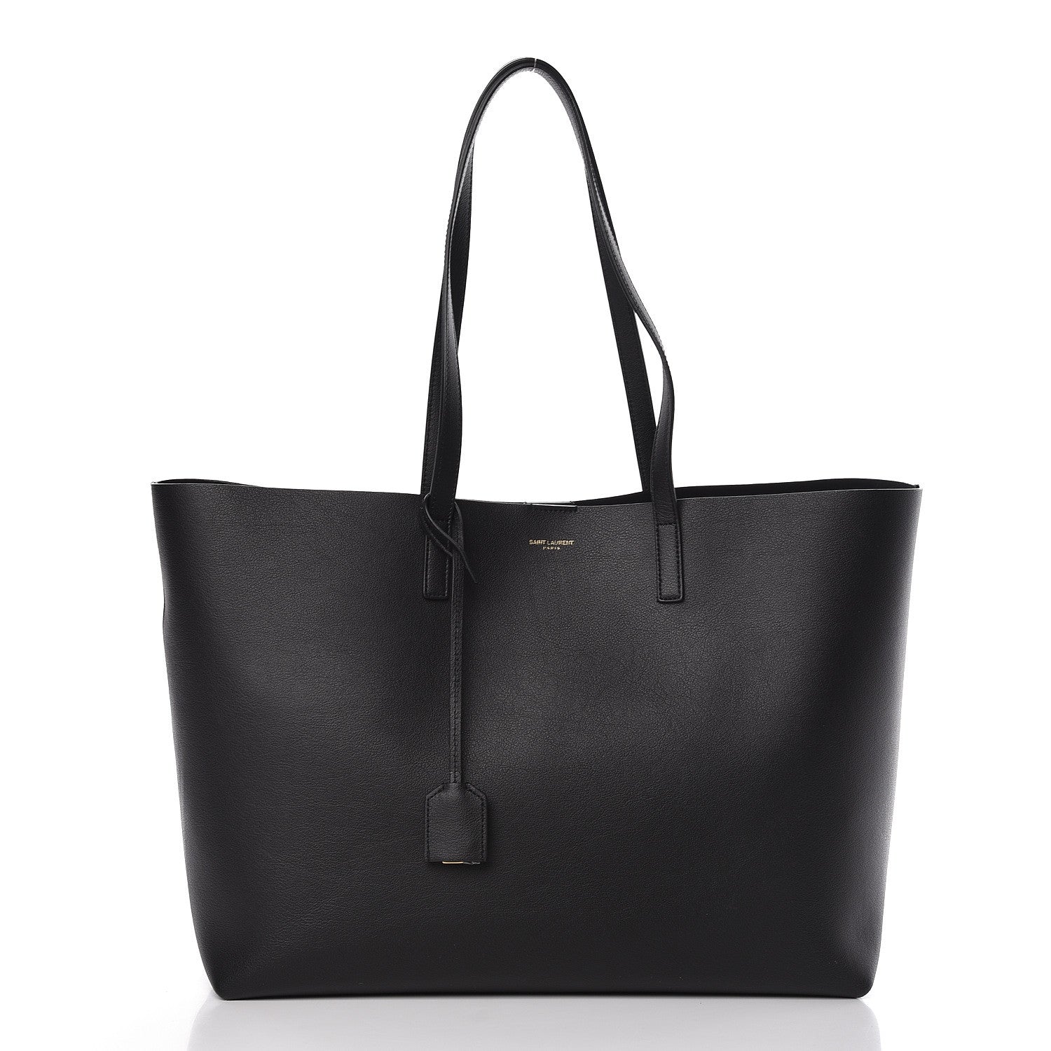 Saint Laurent Calfskin Large Shopping Tote Black 3 of 10
