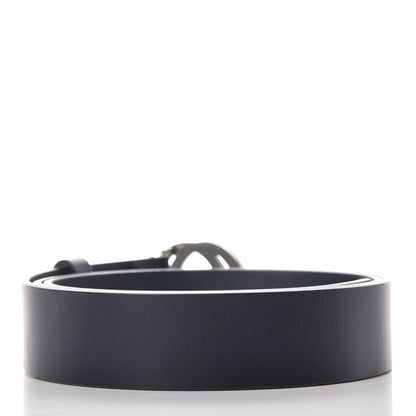 Gucci Selleria Calfskin Mens Interlocking G 37mm Belt 105 42 Black 3 of 9