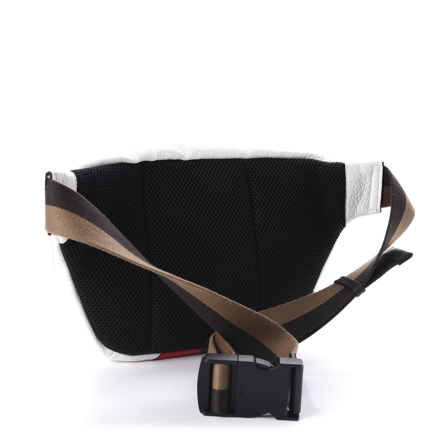 X FILA Cuoio Romano Vitello Century Mania Stars Belt Bag White Ice Ebano Multicolor