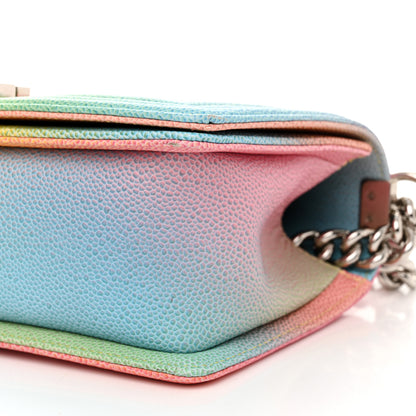 Chanel Caviar Quilted Medium Cuba Rainbow Boy Flap Multicolor 10 of 10