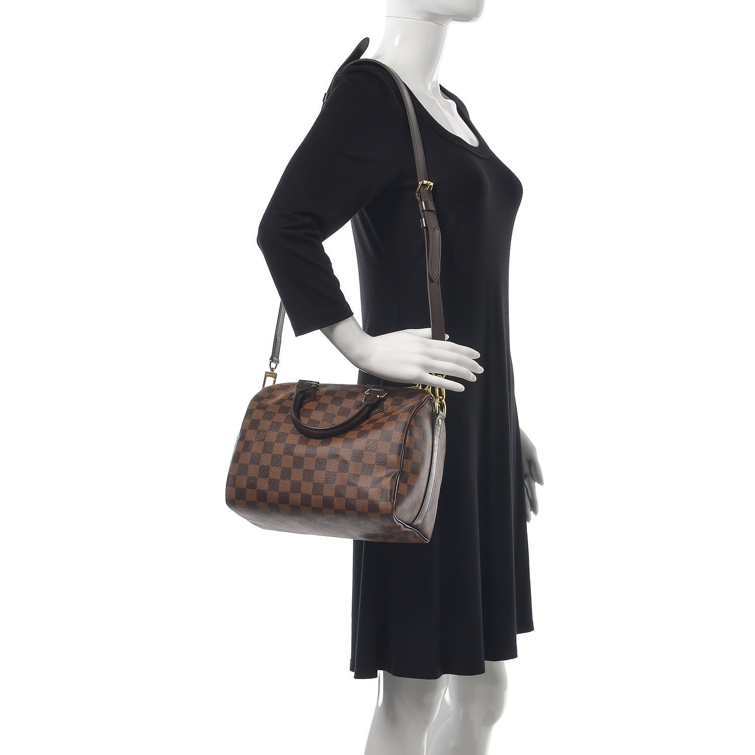 Louis Vuitton Damier Ebene Speedy Bandouliere 25 2 of 10