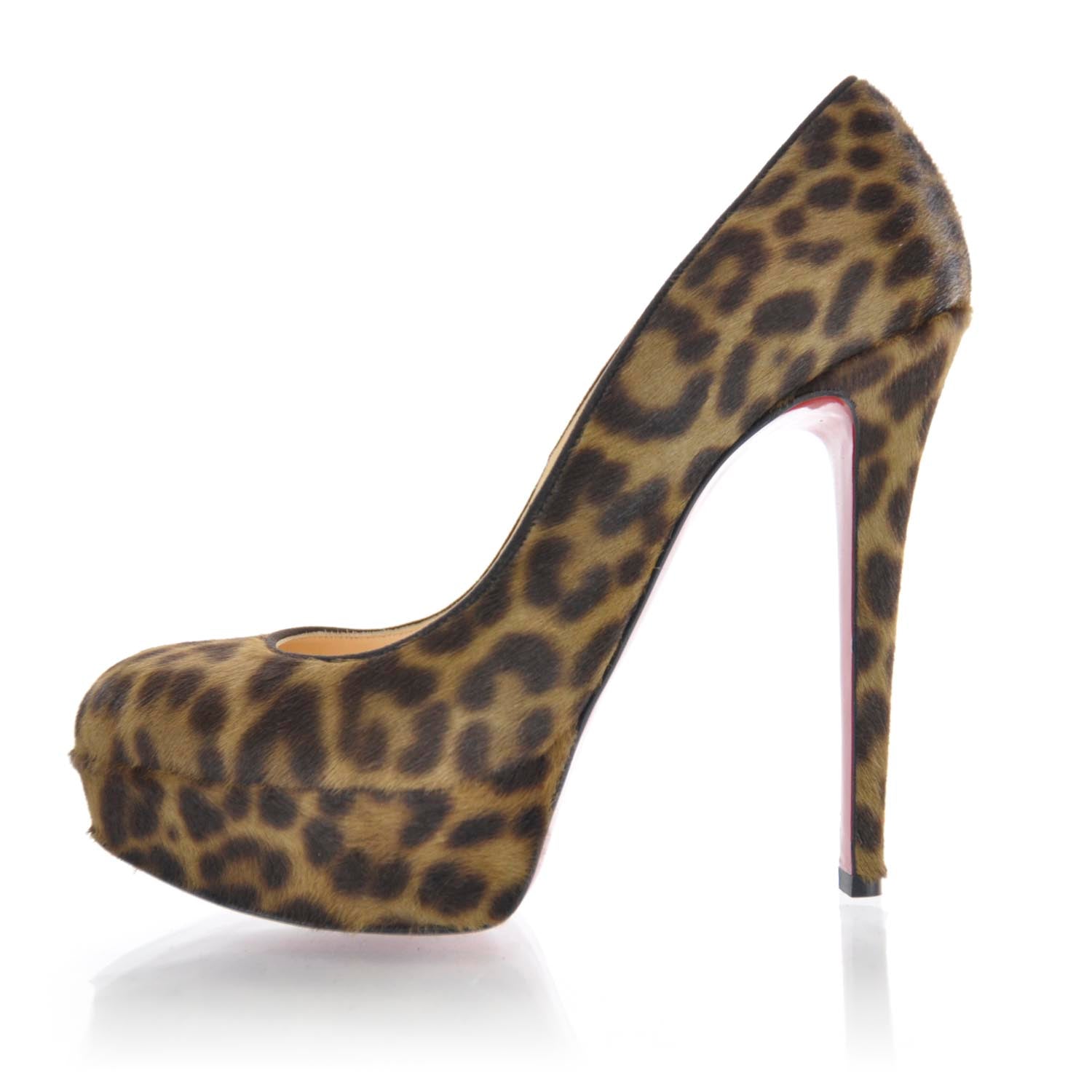 Christian Louboutin Calf Hair Leopard Bianca 140 Pumps 37.5 Leopard 1 of 6