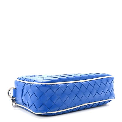 Bottega Veneta Calfskin Intrecciato Small Camera Bag Cobalt White 4 of 9