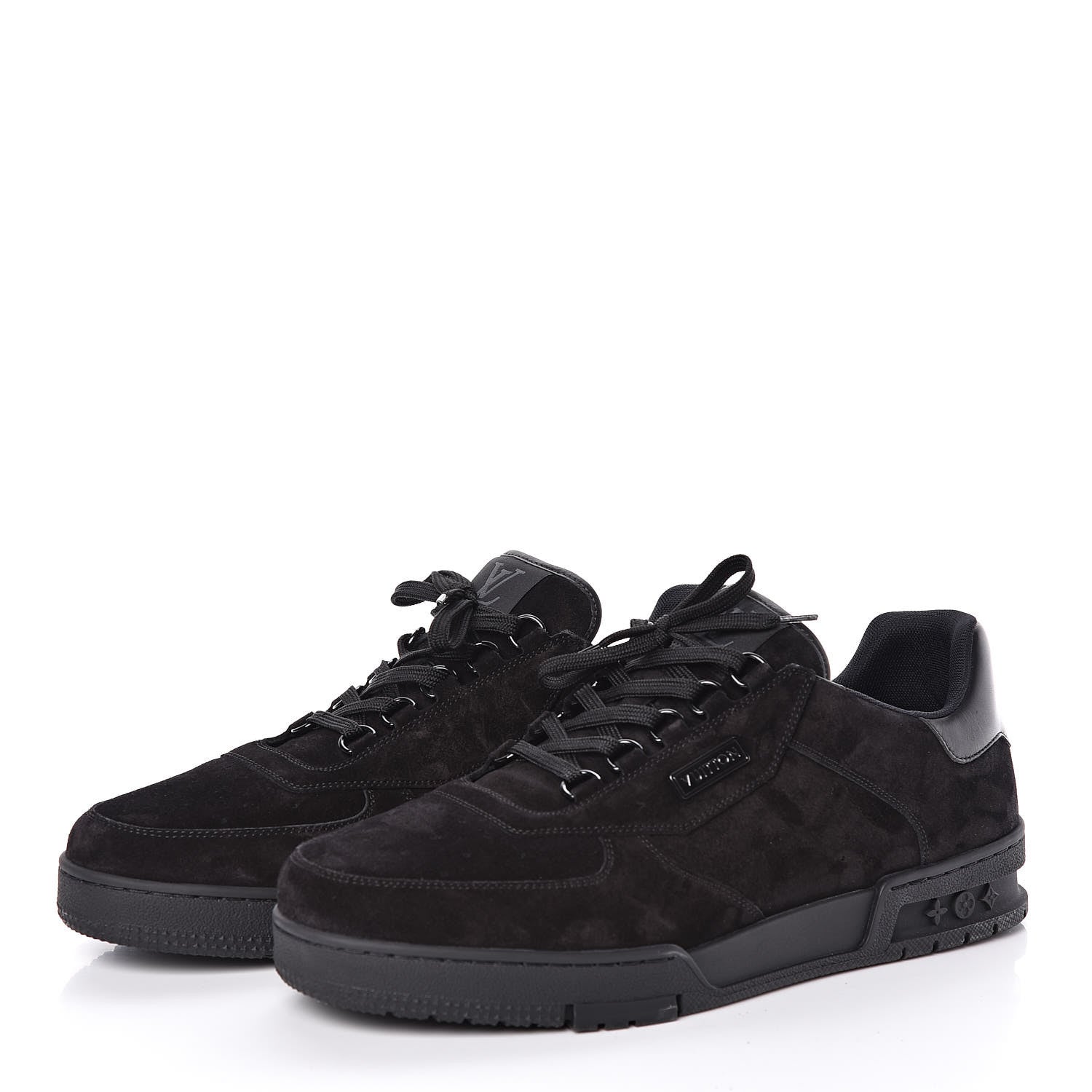 Louis Vuitton Suede Uniform Sneakers 10.5 Black 3 of 7