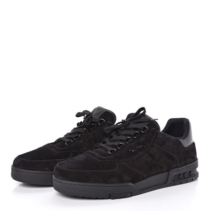 Louis Vuitton Suede Uniform Sneakers 10.5 Black 3 of 7