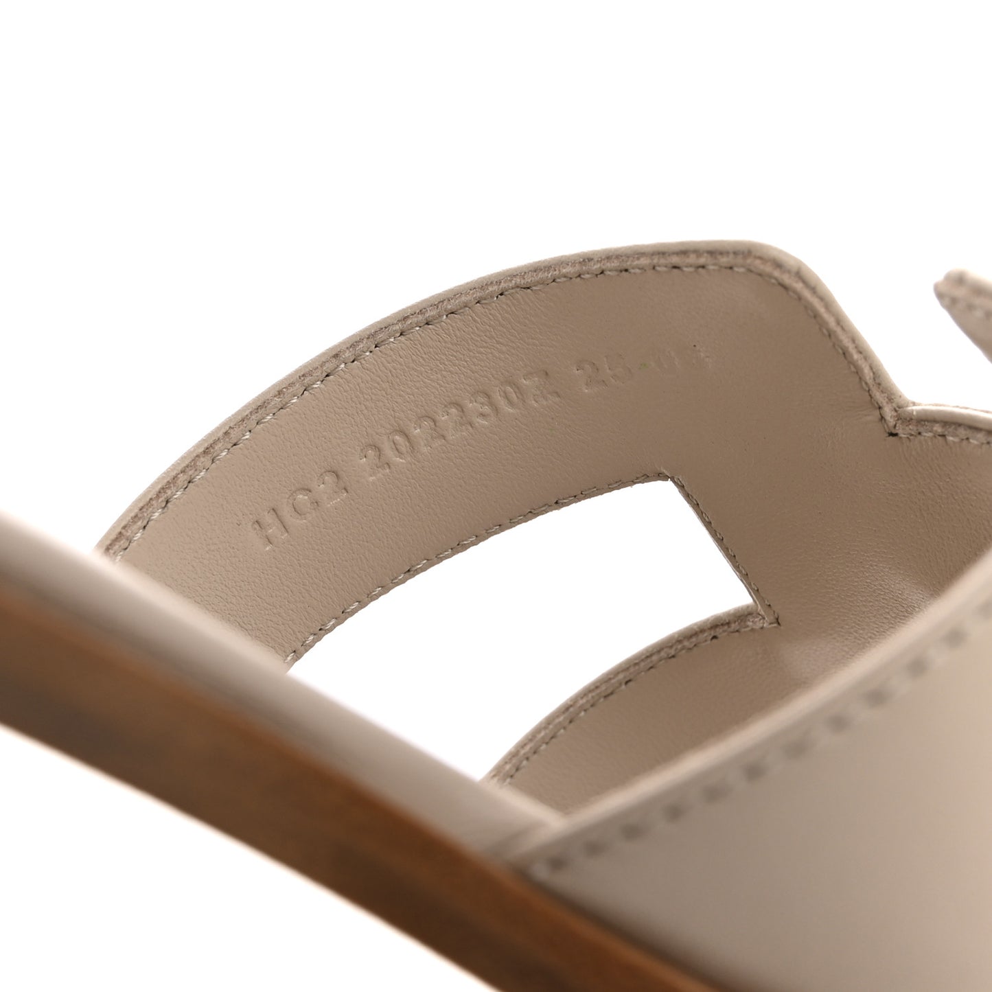 Box Calfskin Oran Sandals 39 Beige Nomade 39