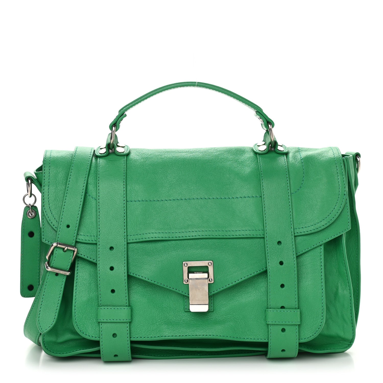 Proenza Schouler Lambskin Medium PS1 Satchel Aloe 1 of 9