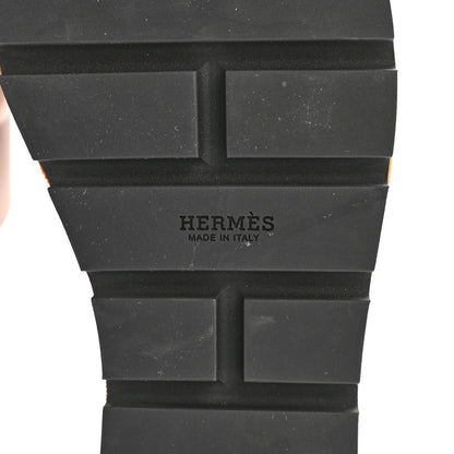 Hermes Calfskin Suede Goatskin Eze 30 Sandals 41 Naturel 7 of 9