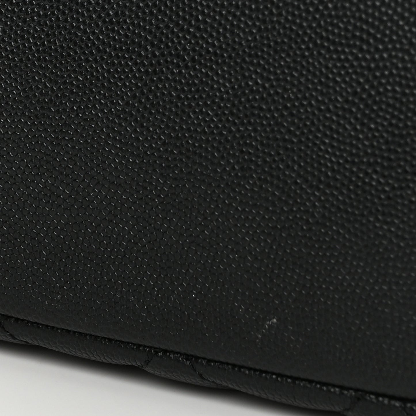 Caviar Quilted Large Business Affinity Shopping Bag Black