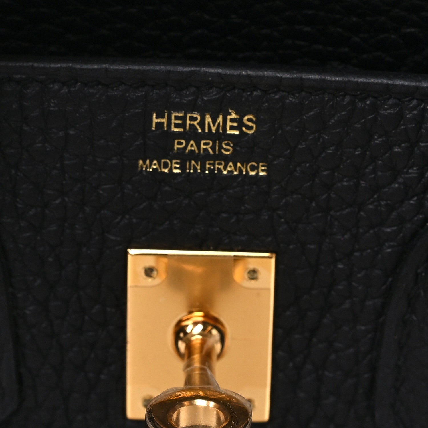 Hermes Togo Birkin 25 Black Black 5 of 10