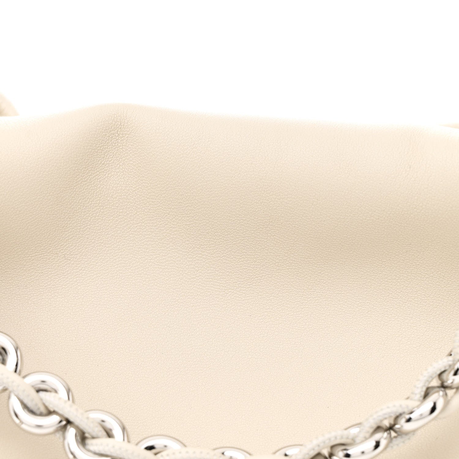 Loewe Mellow Nappa Medium Donut Chain Flamenco Knot Clutch Sea Salt 8 of 10