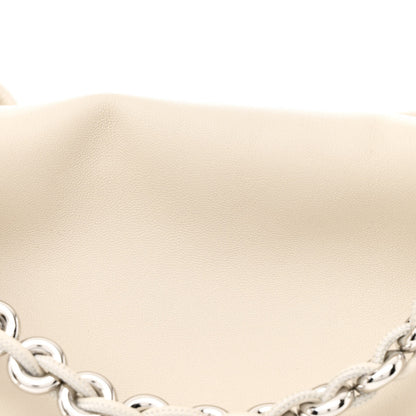 Loewe Mellow Nappa Medium Donut Chain Flamenco Knot Clutch Sea Salt 8 of 10