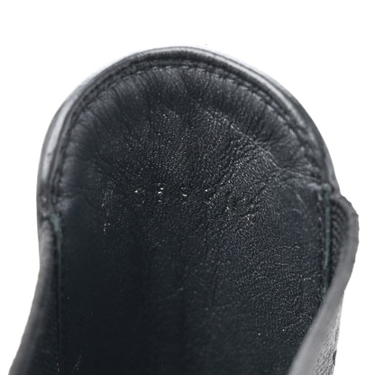 Chanel Calfskin Patent Cap Toe Ankle Boots 38 Black 9 of 9