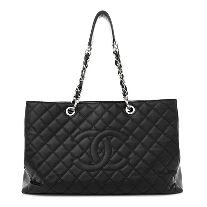 Chanel Caviar Quilted XL Grand Shopping Tote GST Black 1 of 17
