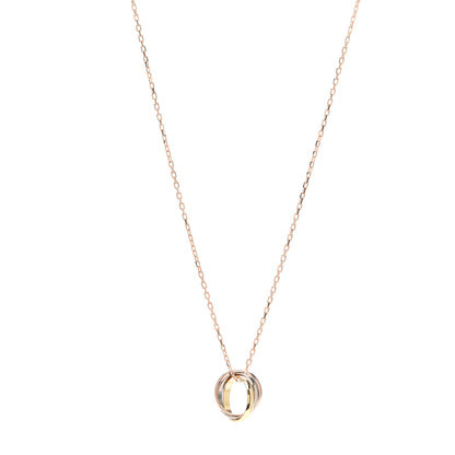 Cartier 18K Pink Yellow White Gold Trinity Pendant Necklace 1 of 5