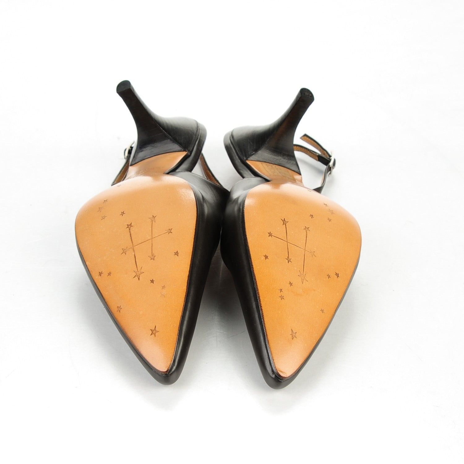 Hermes Calfskin 70 Slingback Pumps 37 Chocolate 5 of 7