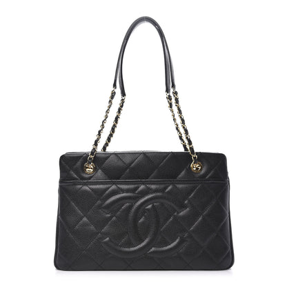 Chanel Caviar Quilted Timeless CC Soft Tote Black 1 of 11