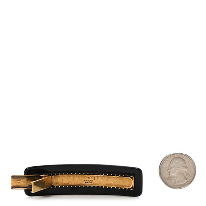 Gucci Resin Crystal Single Hair Barrette Black 2 of 3