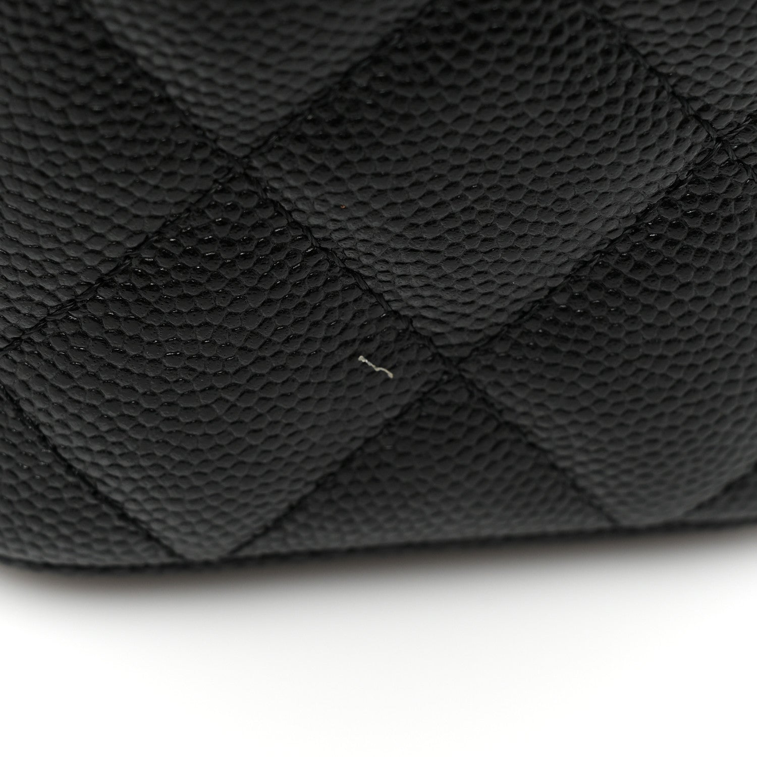 Chanel Caviar Quilted Small Vanity Case With Chain Black 9 of 10