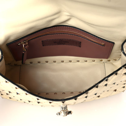 Valentino Garavani Nappa Medium Rockstud Spike Shoulder Bag Light Ivory 5 of 10