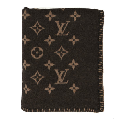 Louis Vuitton Wool Cashmere Neo Monogram Blanket Marron 1 of 3