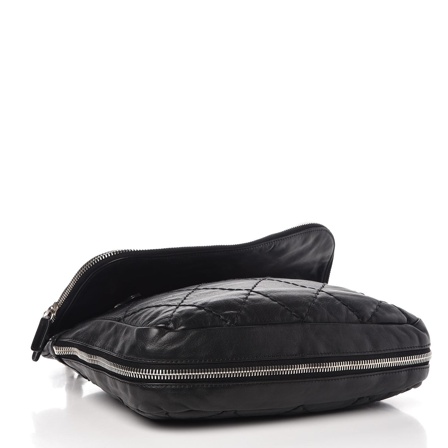 Calfskin Expandable Flap Black