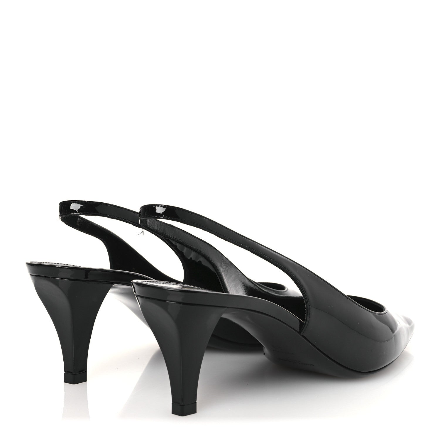 Saint Laurent Vernice Carol 60 Slingback Pumps 40 Black 5 of 12