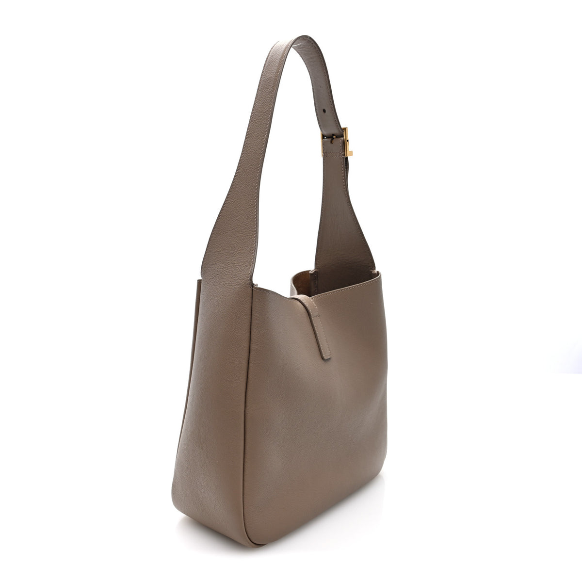 Saint Laurent Smooth Calfskin Small Le 5 A 7 Soft Hobo Dusty Grey 3 of 9
