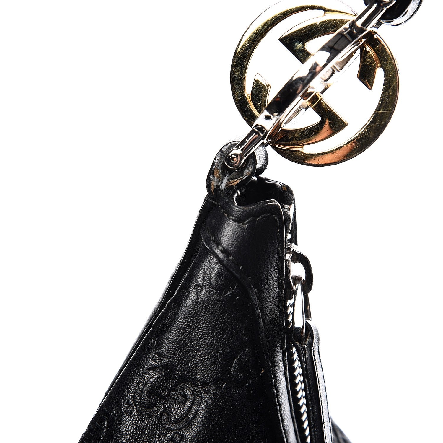 Gucci Guccissima Medium GG Twins Hobo Black 12 of 15