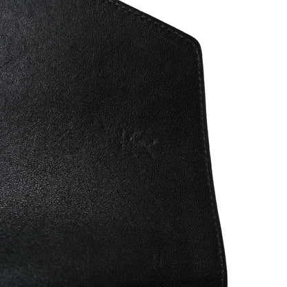 Chanel Lambskin Chevron Quilted Envelope Clutch Black 14 of 16