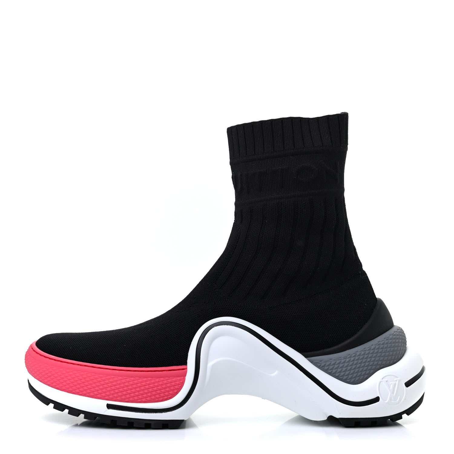 Louis Vuitton Stretch Textile LV Archlight Sneaker Boots 38 Fuchsia Black 1 of 19