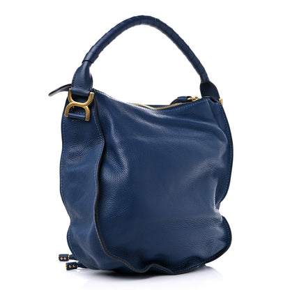 Chloe Calfskin Medium Marcie Nude Hobo Blue Velvet 2 of 8