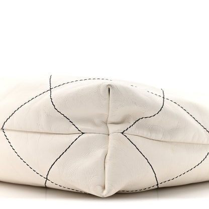 Chanel Shiny Calfskin Quilted Small Chanel 22 White Black 10 of 14