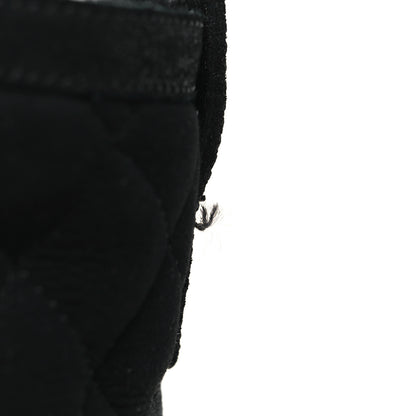Chanel Suede Quilted High Boots 37.5 Black 7 of 7