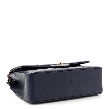 Chanel Caviar Quilted Jumbo Double Flap Dark Navy 4 of 11