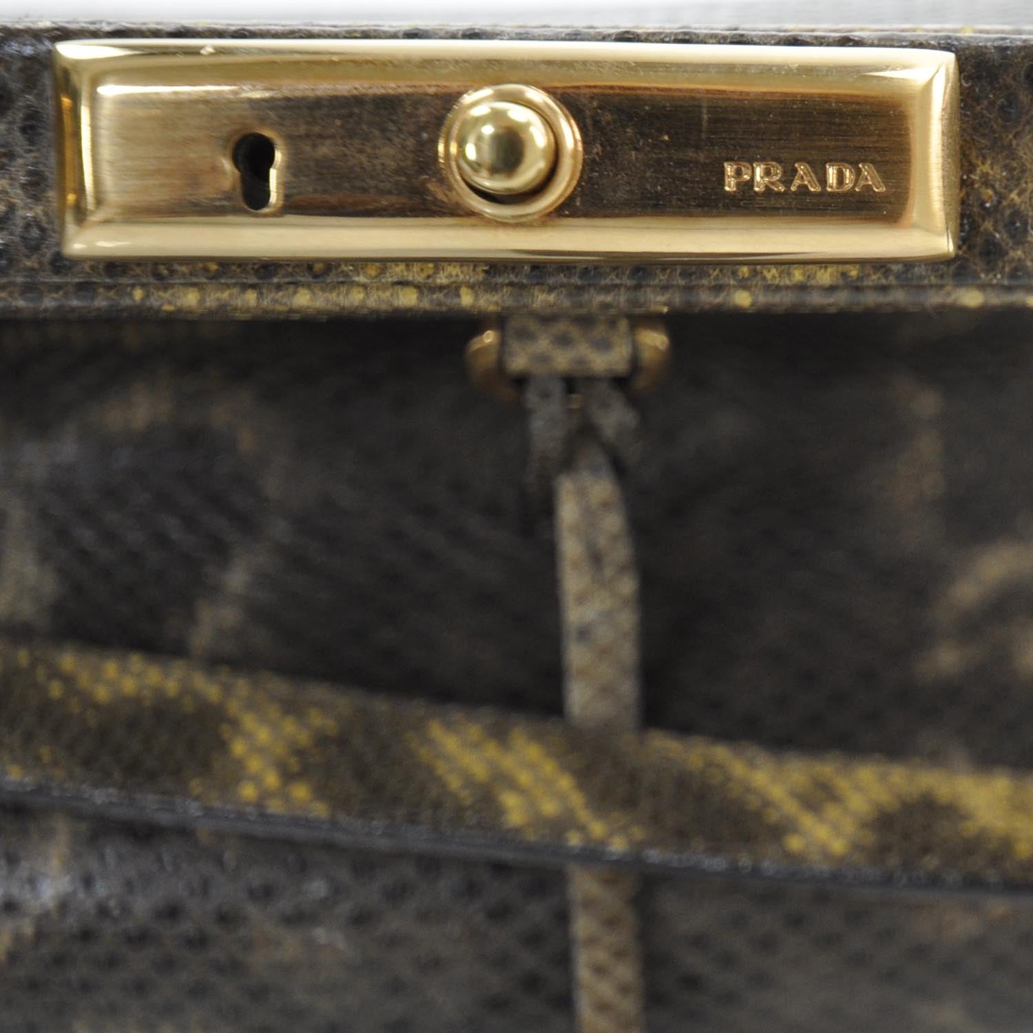 Prada Karung Lock Frame Bag Sole 9 of 11