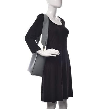 Celine Soft Grained Calfskin Small Sangle Bucket Bag Storm 2 of 10