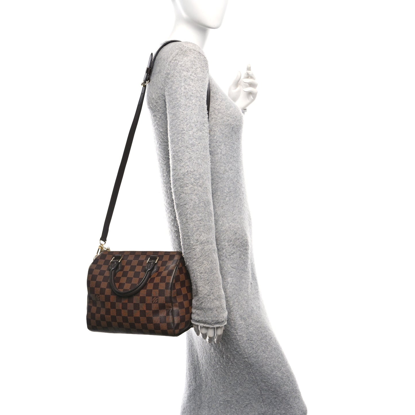 Damier Ebene Speedy Bandouliere 25