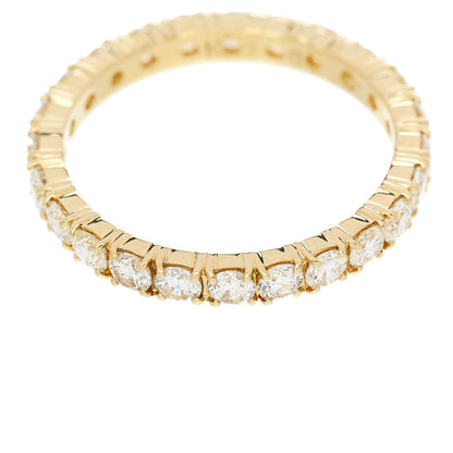 Parker & West by FASHIONPHILE 18K Yellow Gold Diamond 1.13ct Full Eternity Band Ring 49 5 6 of 8