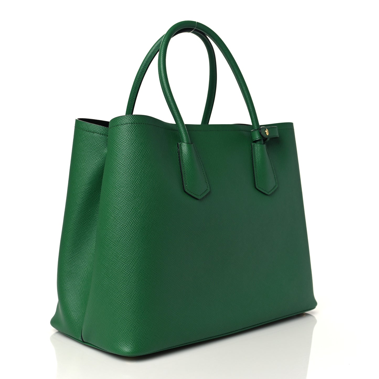 Saffiano Cuir Medium Double Bag Verde