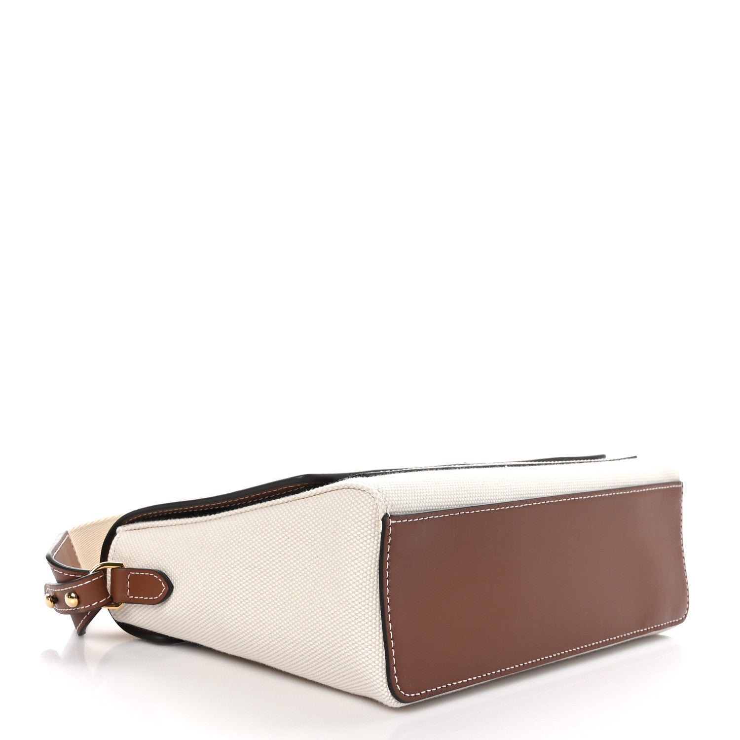 Burberry Canvas Horseferry Print Note Crossbody Bag Natural Tan 4 of 8