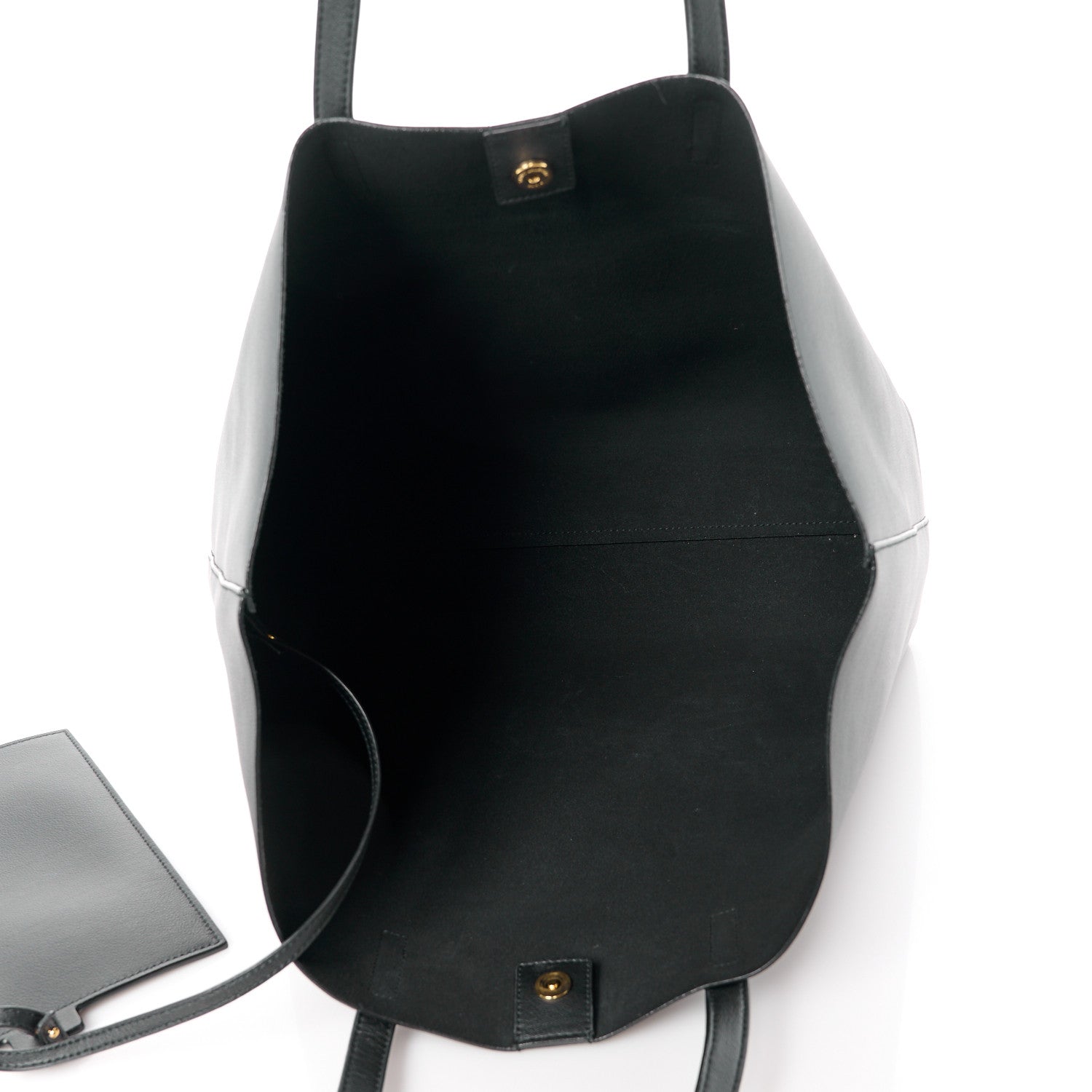 Saint Laurent Calfskin Large Shopping Tote Black 6 of 13