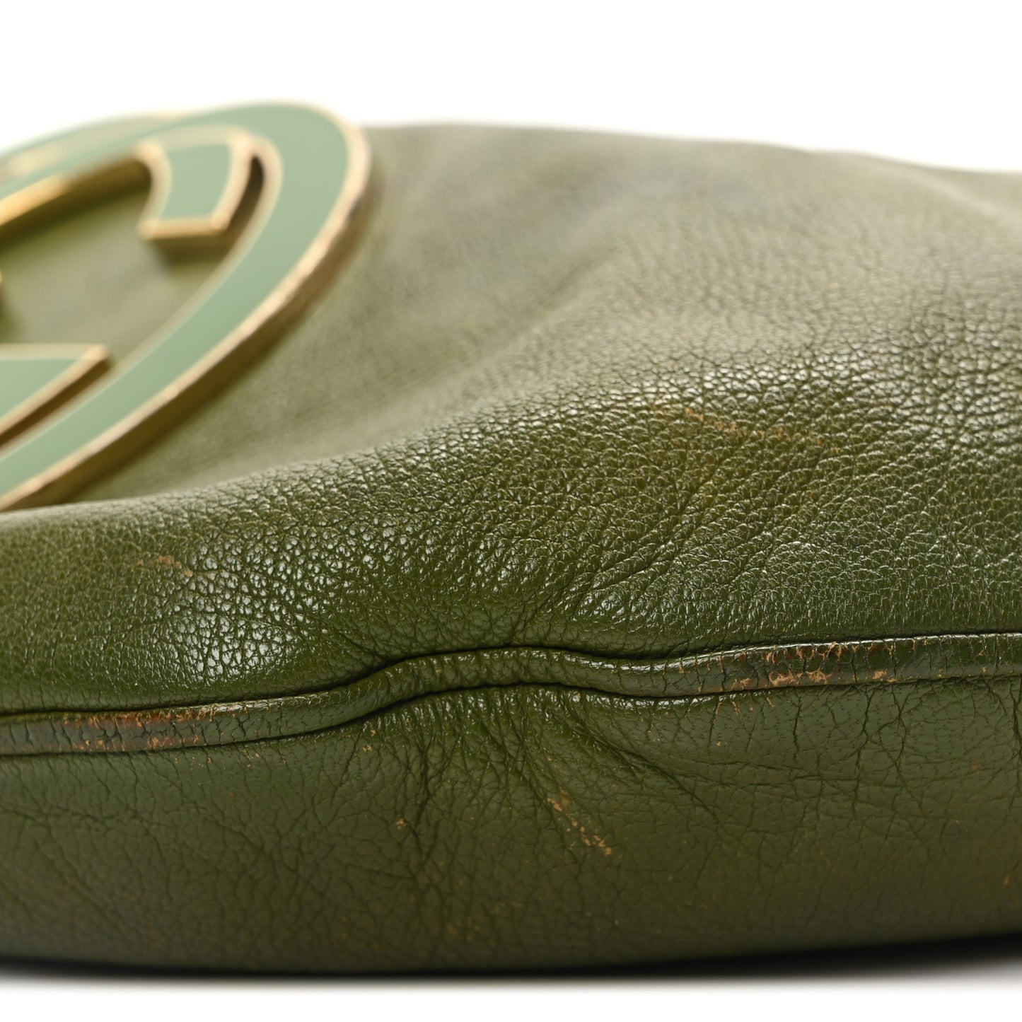 Calfskin Enamel Blondie Hobo Green