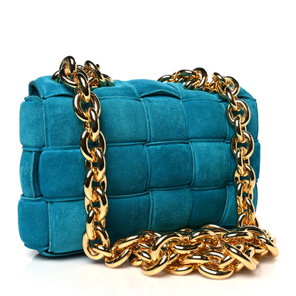 Bottega Veneta Suede Maxi Intrecciato Padded Chain Cassette Crossbody Bag Blaster 3 of 11