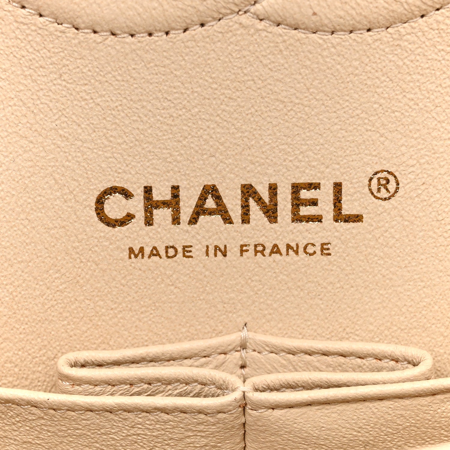 Chanel Caviar Quilted Medium Double Flap Light Beige 6 of 16