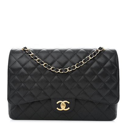 Chanel Caviar Quilted Maxi Double Flap Black 1 of 12
